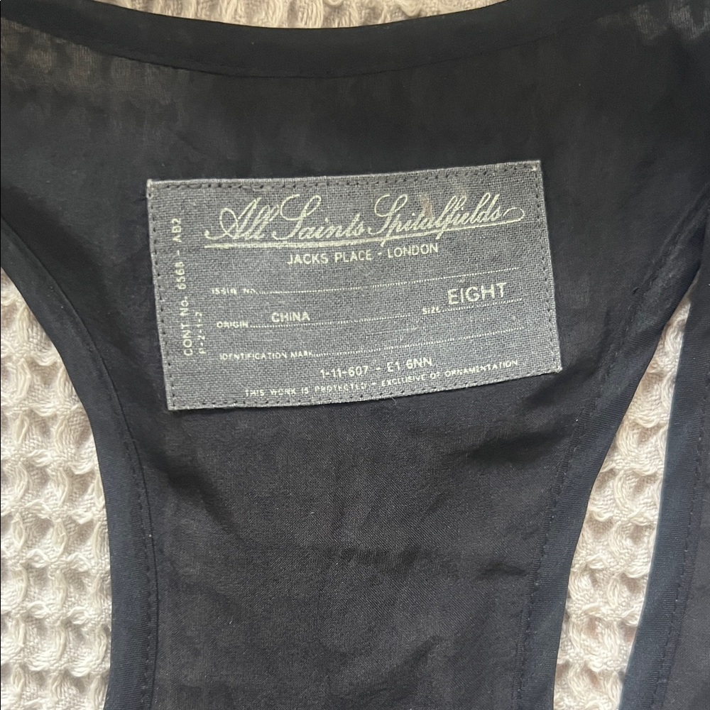 Elegant Sheer Black Sleeveless Dress - Picture 5 of 5